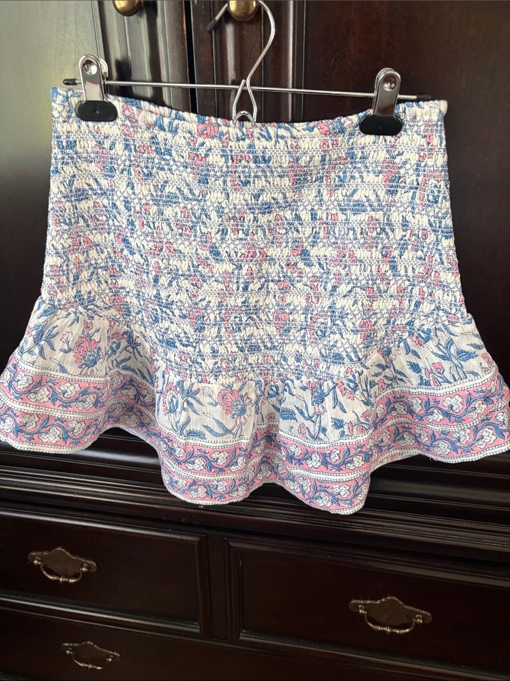 Saylor Katrina Smocked Mini Skirt